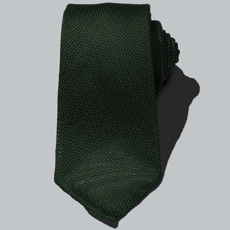 Corbata Grenadine · Verde Oscuro (RESERVA)