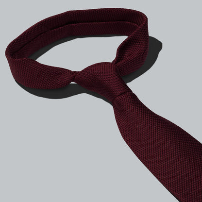 Corbata Grenadine · Burdeos (RESERVA)