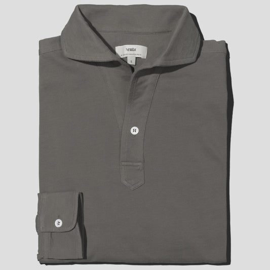 Polo Manga Larga · Gris Verdoso