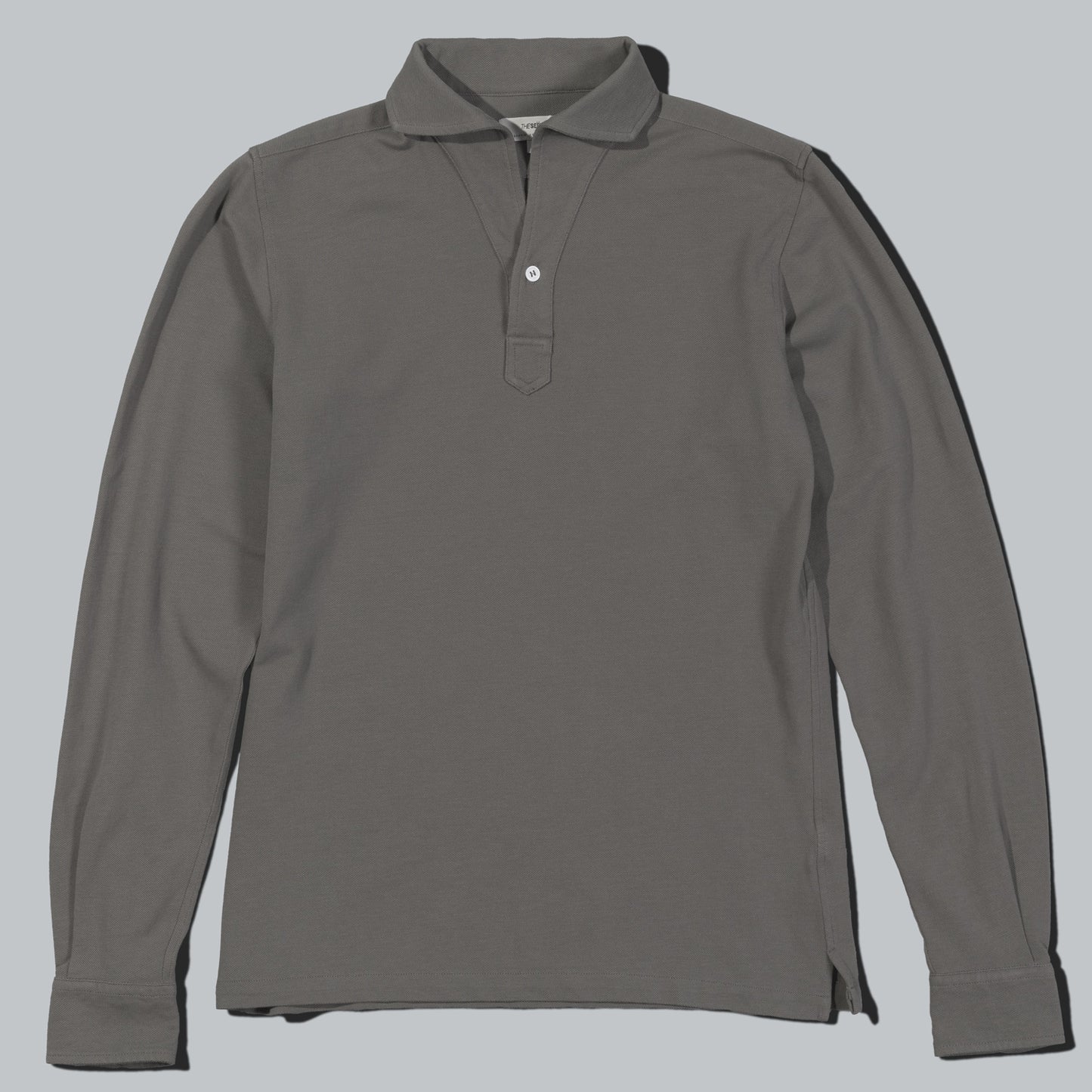 Polo Manga Larga · Gris Verdoso