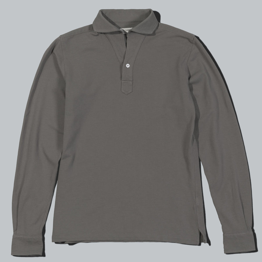 Polo Manga Larga · Gris Verdoso