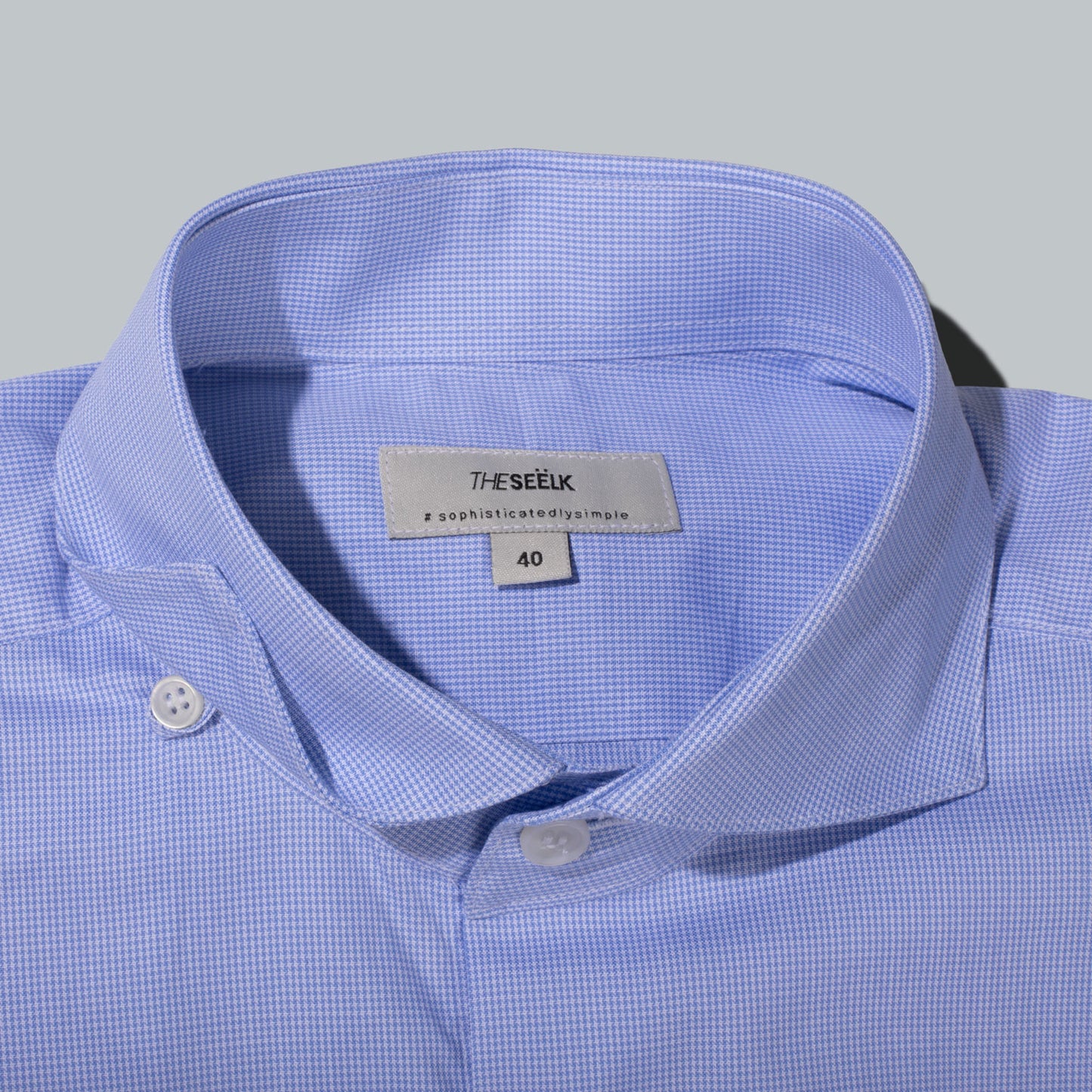 Camisa · Pata de Gallo Azul (RESERVA)