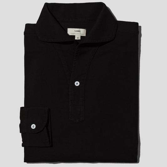 Polo Manga Larga · Negro (RESERVA)