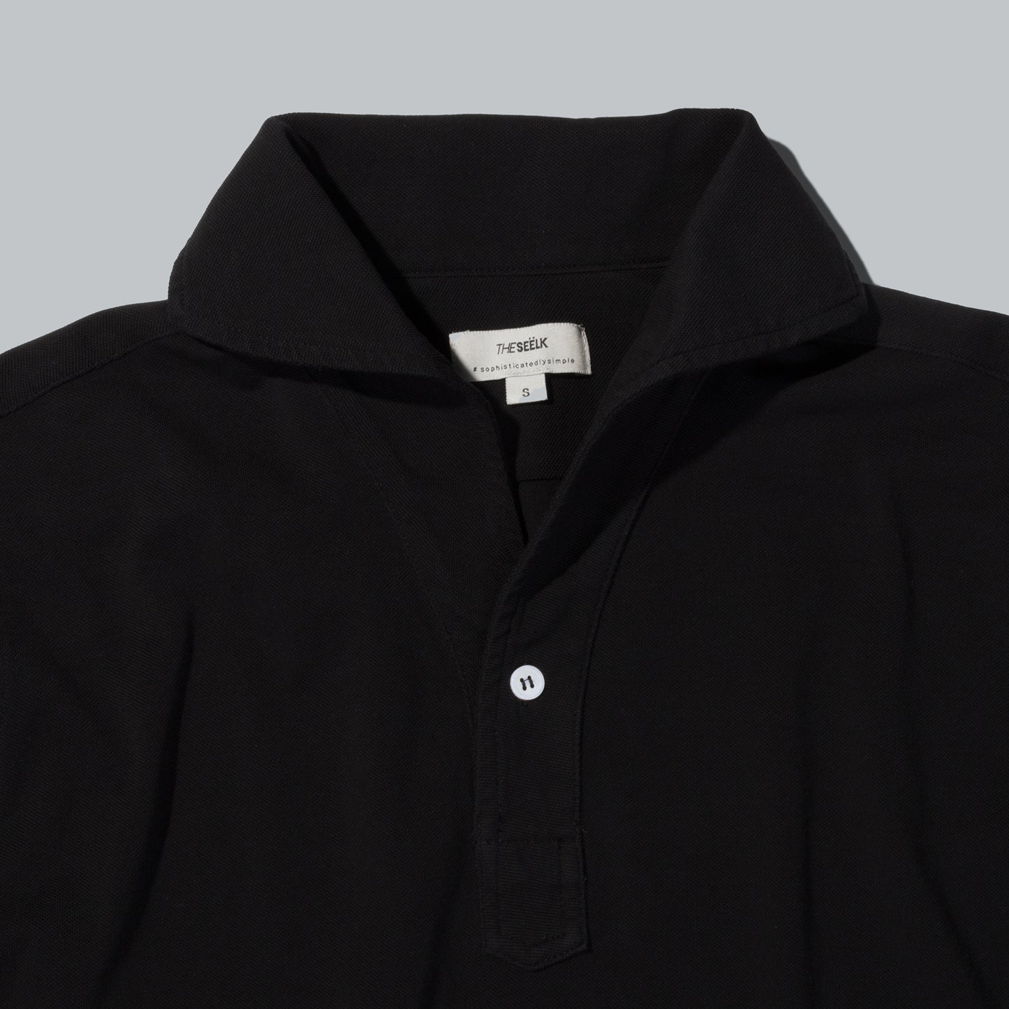 Polo Manga Larga · Negro (RESERVA)