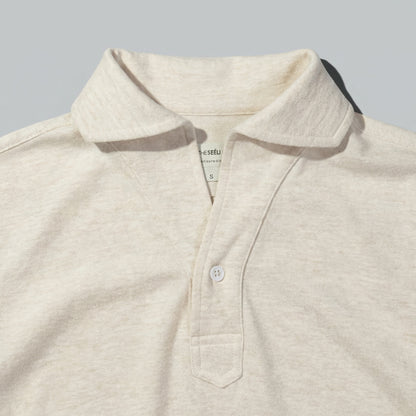 Polo Manga Larga · Crudo Mélange (RESERVA)