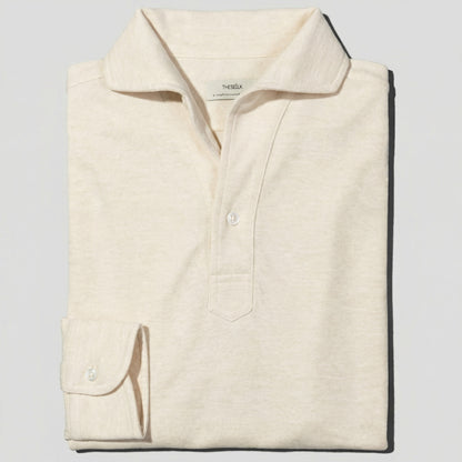 Polo Manga Larga · Crudo Mélange (RESERVA)