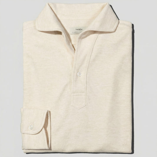 Polo Manga Larga · Crudo Mélange (RESERVA)