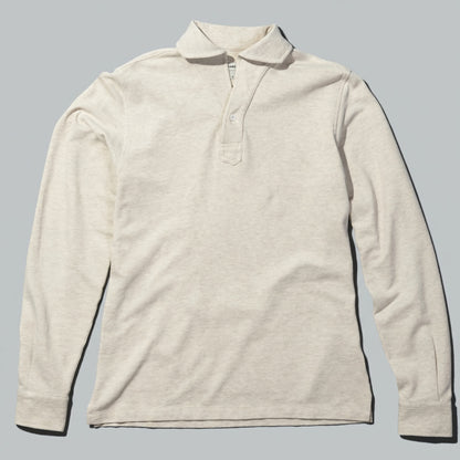 Polo Manga Larga · Crudo Mélange (RESERVA)
