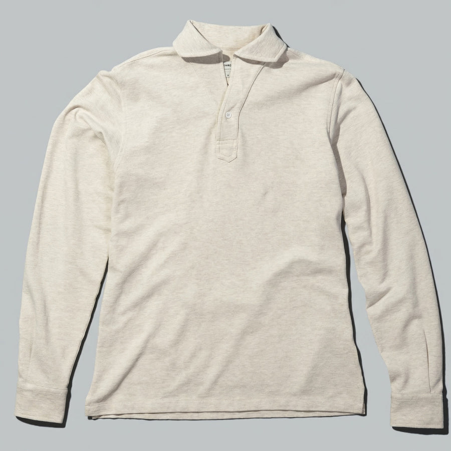 Polo Manga Larga · Crudo Mélange (RESERVA)